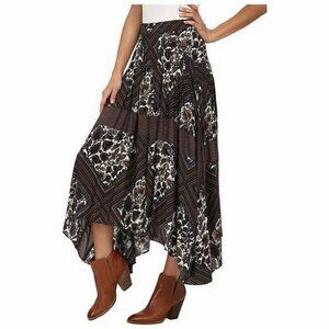 Free People Printed Paradise Skirt in Tea Combo